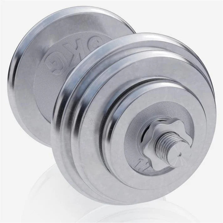 Juego de Curl SZ cromado con un peso de 70 kg - Gorilla Sports ES