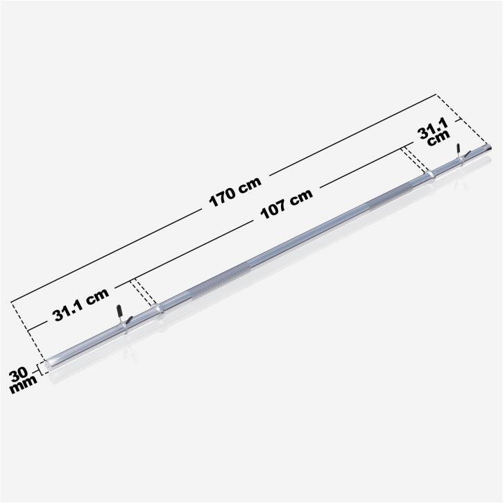 Barra de Pesas 170 cm - Gorilla Sports ES