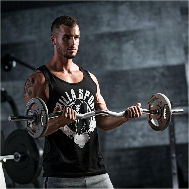 Barra de Curl Z 120 cm - Gorilla Sports ES