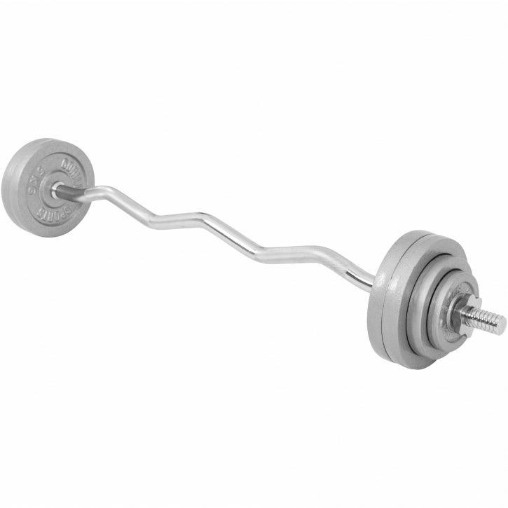 Set de Curl Z y Discos de Pesas de Hierro Fundido - Gorilla Sports ES