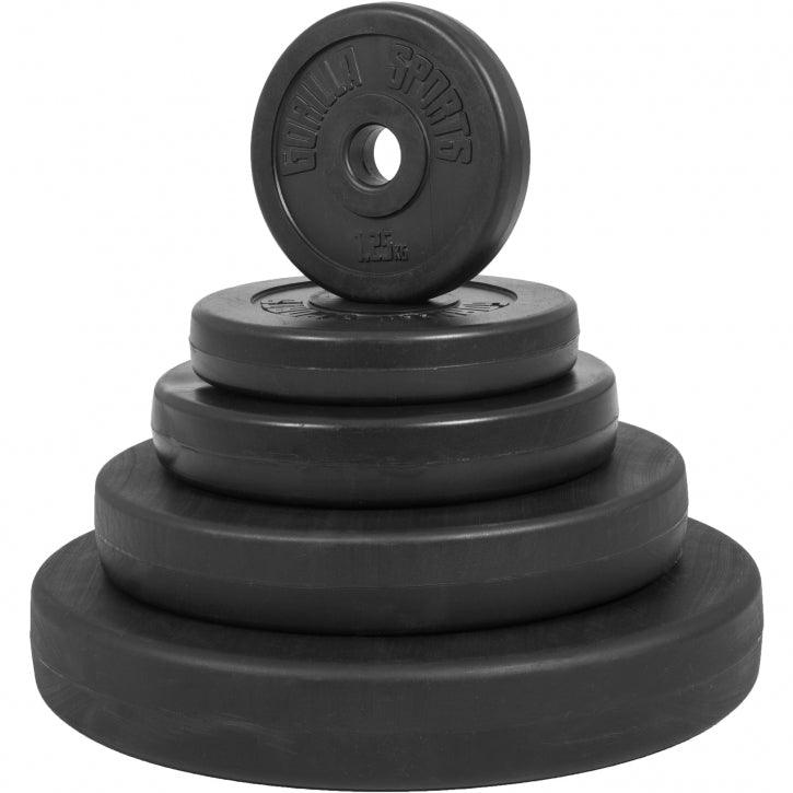 Set de Curl con Barra Z y Discos de Pesas 70 kg - Gorilla Sports ES