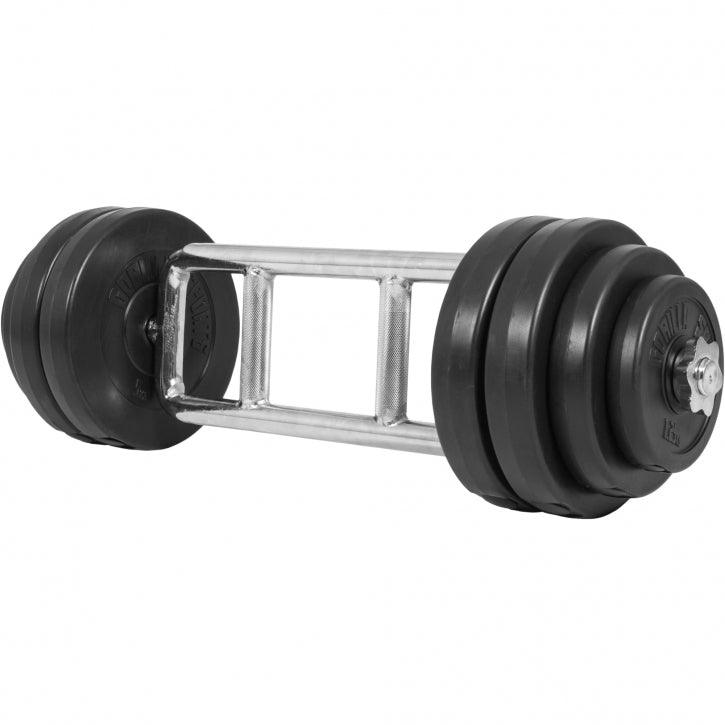 Set de Barra de Tríceps y Discos de Pesas de Plástico - Gorilla Sports ES