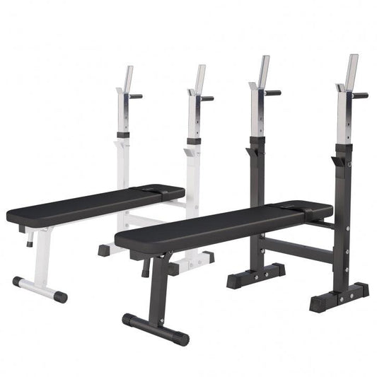 Banco de Musculación con Soporte para Barra Ajustable - Gorilla Sports ES