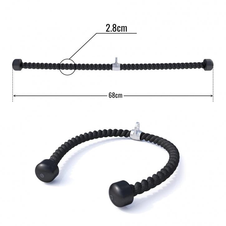 Tirador para Polea - Cuerda de Nylon 68 - 100 cm - Gorilla Sports ES
