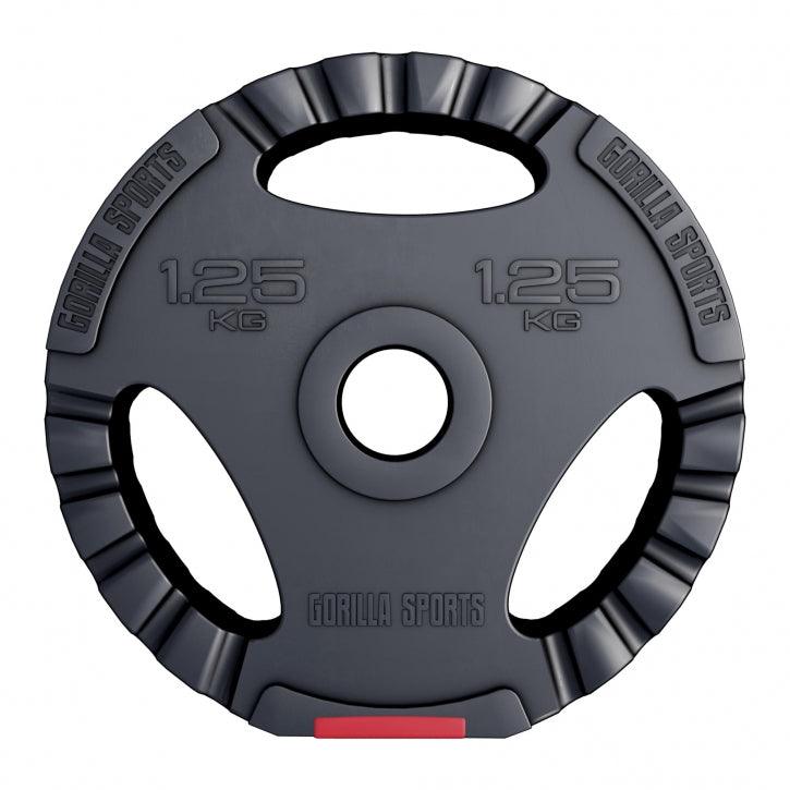 Disco de Pesas de Plástico con Triple Agarre 1,25 - 15 kg - Gorilla Sports ES