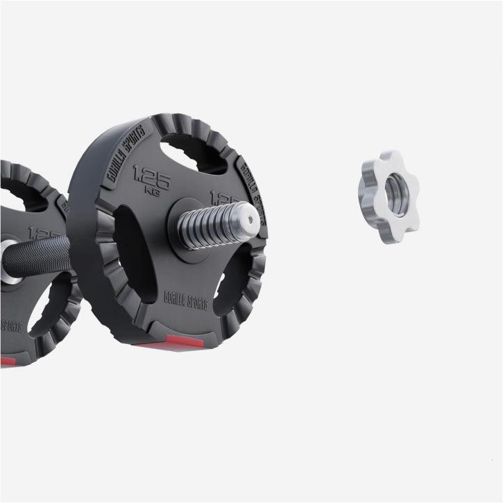 Disco de Pesas de Plástico con Triple Agarre 1,25 - 15 kg - Gorilla Sports ES