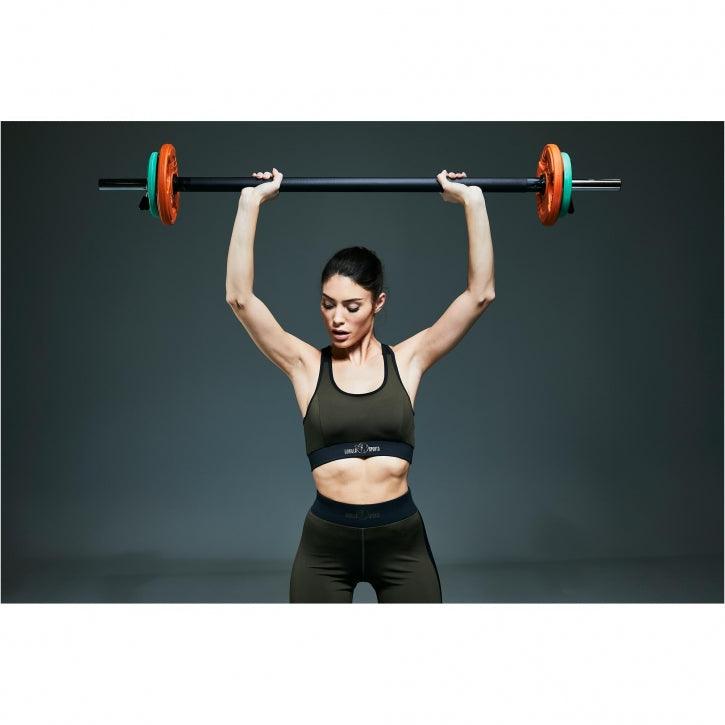 Disco de Pesas Olímpico de Goma con Triple Agarre 1,25 - 25 kg - Gorilla Sports ES