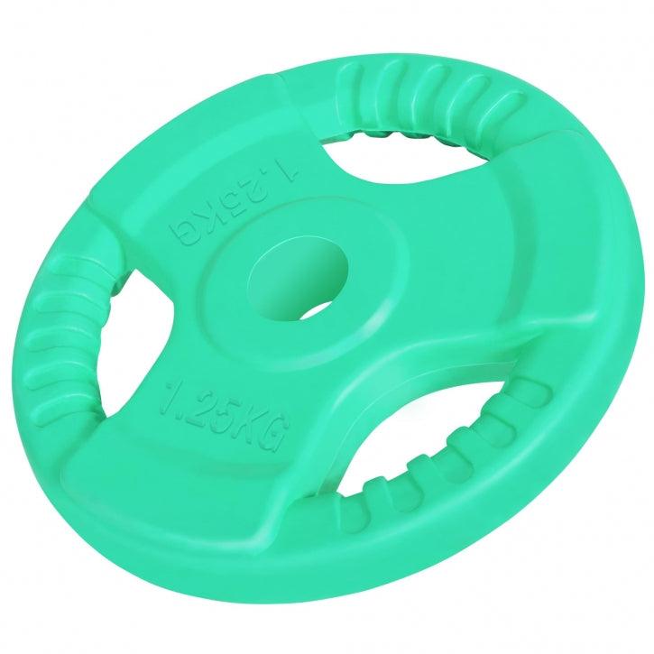 Disco de Pesas de Goma con Triple Agarre 1,25 - 25 kg - Gorilla Sports ES