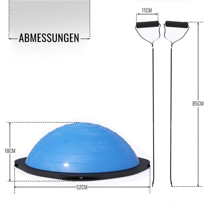 Bosu con Bandas Elásticas de Resistencia - Gorilla Sports ES