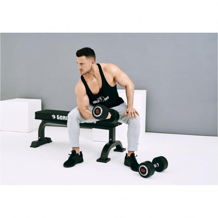 Mancuerna fija de Goma 2,5 - 50 kg - Gorilla Sports ES