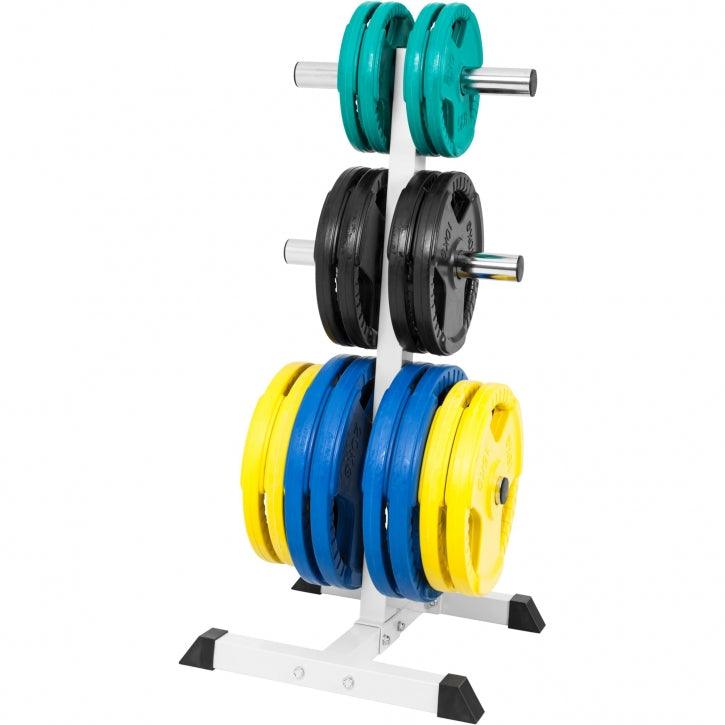 Soporte para Discos de Pesas Olímpicos con 6 postes - Gorilla Sports ES