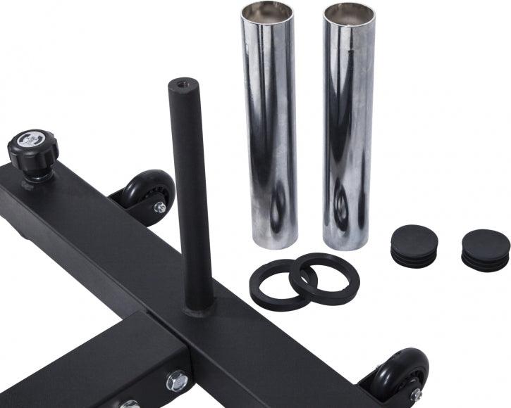 Soporte para Sentadillas + Set de Discos de Pesas Bumper Olímpicos - 140 kg - Gorilla Sports ES
