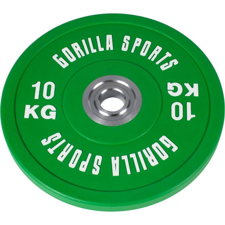 Soporte para Sentadillas + Set de Discos de Pesas Bumper Olímpicos - 140 kg - Gorilla Sports ES
