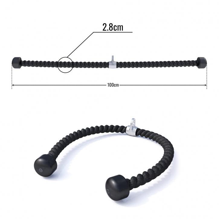 Tirador para Polea - Cuerda de Nylon 68 - 100 cm - Gorilla Sports ES