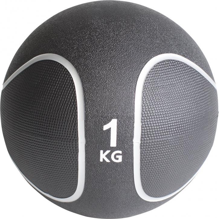 Balón Medicinal de Goma en Negro 1 - 10 kg - Gorilla Sports ES