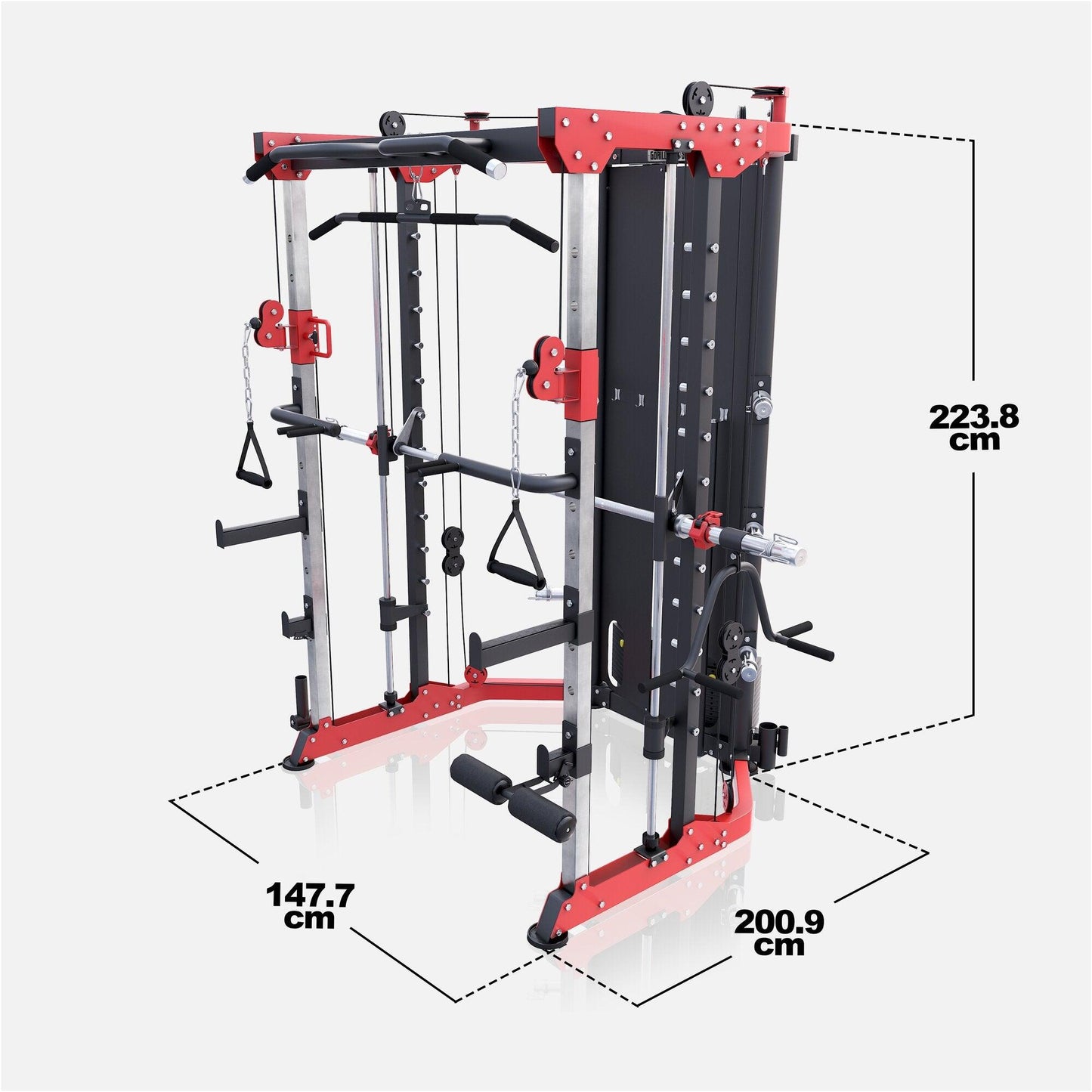Smith Machine Máquina Multifunción con Pesas inlcluidas - Gorilla Sports ES