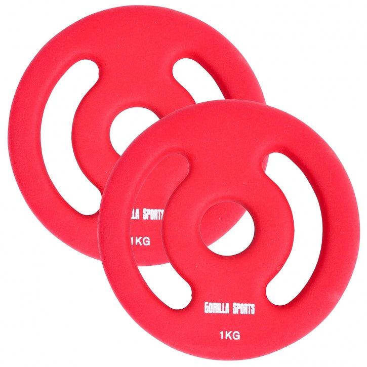 Set de Discos de Pesas de Neopreno - Gorilla Sports ES