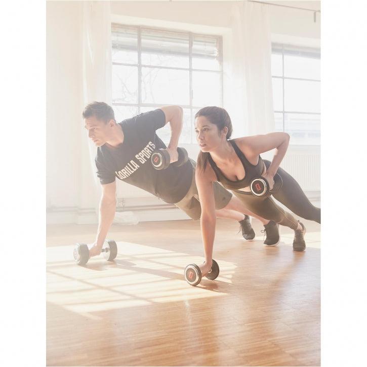 Mancuerna fija de Goma 2,5 - 50 kg - Gorilla Sports ES