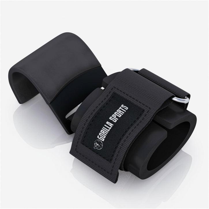 Ganchos con Muñequera de Elevación para Pesas - Gorilla Sports ES