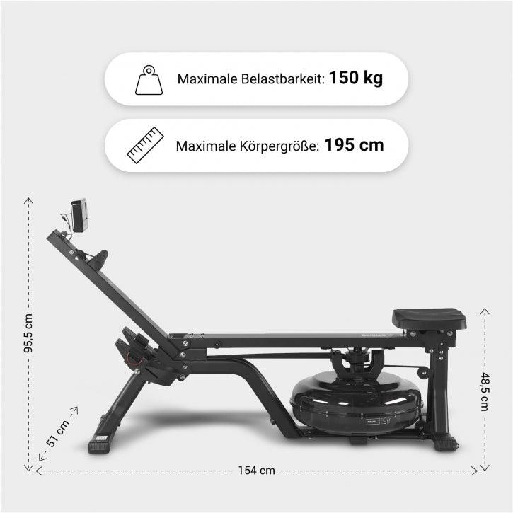 Máquina de Remo de Agua Hydro Rower - Gorilla Sports ES