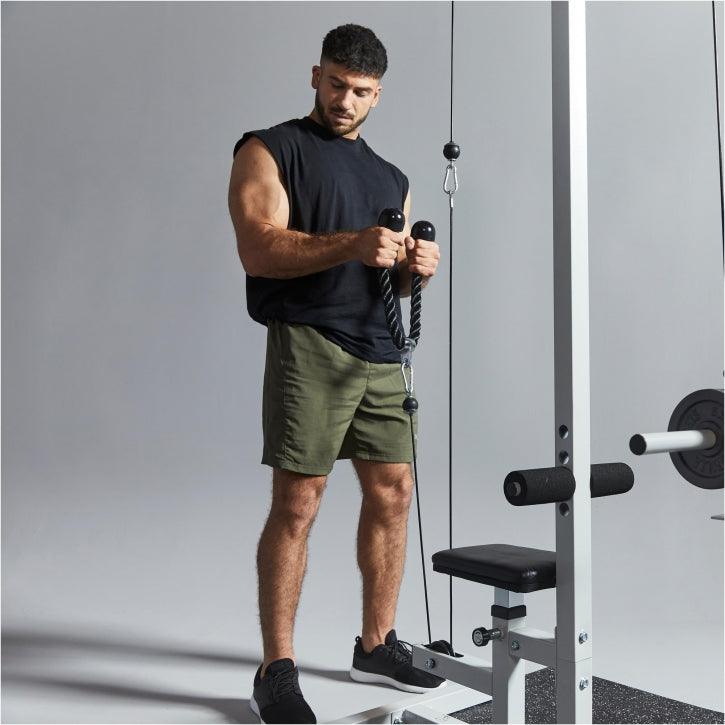 Set de Tiradores Para Polea - Remo + Cuerda - Gorilla Sports ES