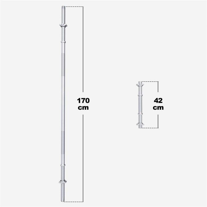 Set de Barra Larga y Discos de Pesas de Plástico - Gorilla Sports ES