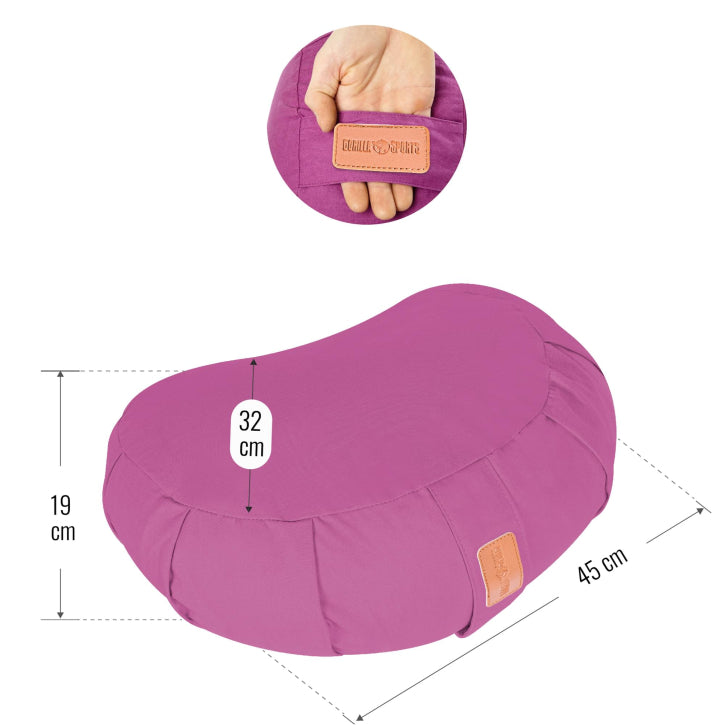 Cojín de Yoga en Media Luna - Gorilla Sports ES