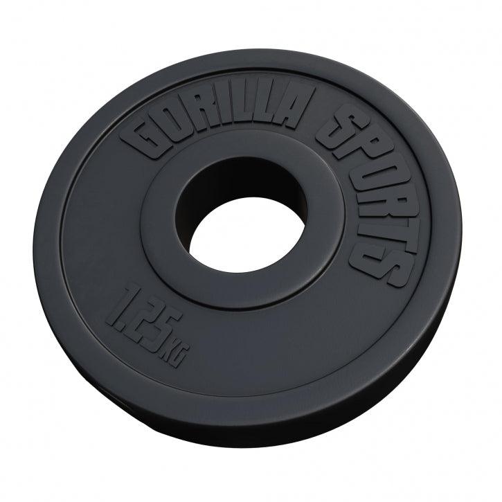 Disco de Pesas Olímpico de Plástico 1,25 kg - 15 kg - Gorilla Sports ES