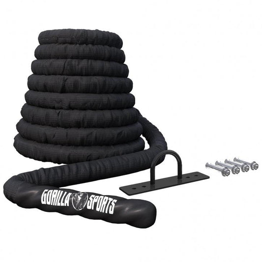 Cuerda de Batalla con Montaje en Pared - Gorilla Sports ES