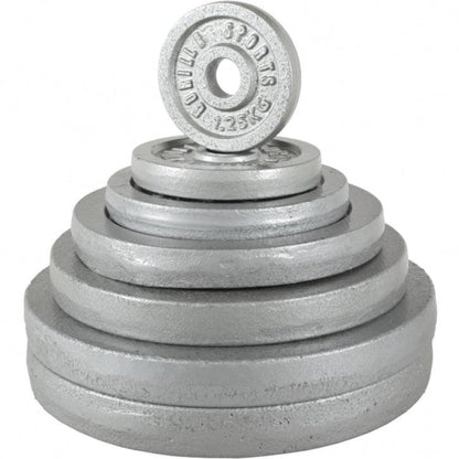 Set de Curl Z y Discos de Pesas de Hierro Fundido - Gorilla Sports ES