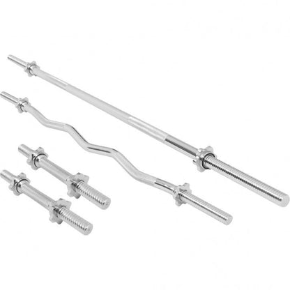 Set de Barra y Discos de Pesas de Goma - Gorilla Sports ES