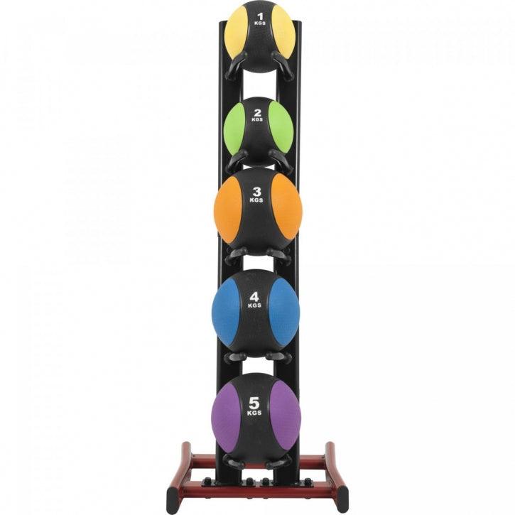 Set de Balones Medicinales de 15 kg + Soporte - Gorilla Sports ES