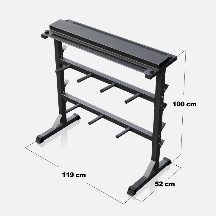Soporte para Barras y Discos de Pesas - Gorilla Sports ES