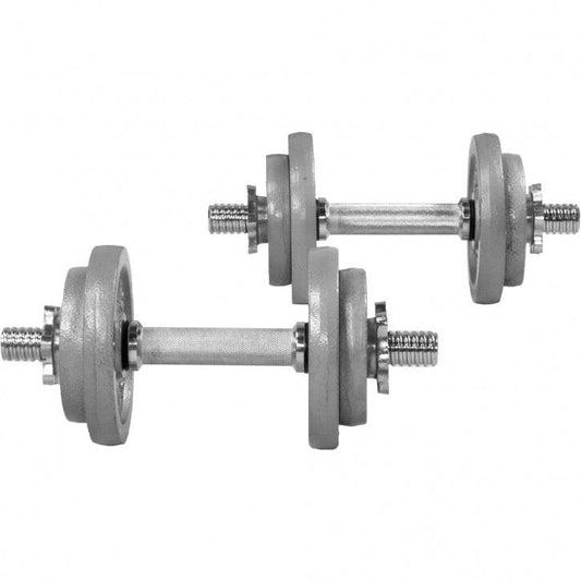 Juego de Mancuernas de Hierro Fundido 20 kg - Gorilla Sports ES