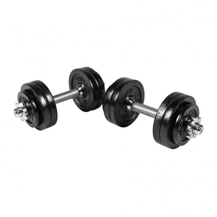 Set de Mancuernas y Discos de Pesas de Hierro Fundido - Gorilla Sports ES