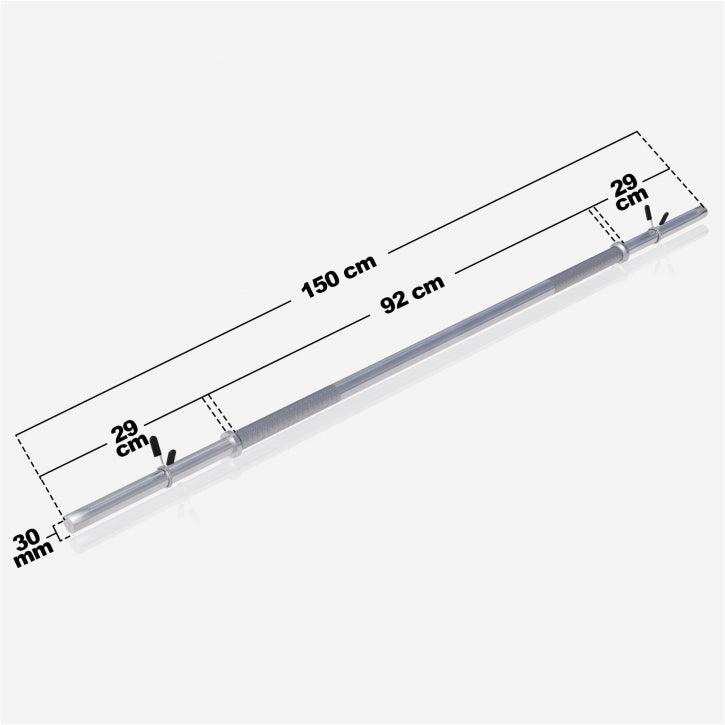 Barra de Pesas 150 cm - Gorilla Sports ES
