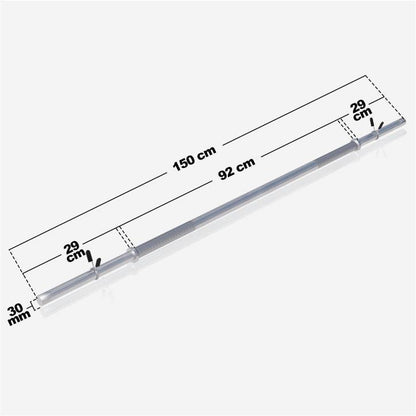 Barra de Pesas 150 cm - Gorilla Sports ES