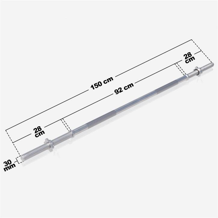 Barra de Pesas 150 cm - Gorilla Sports ES