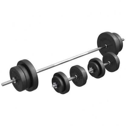 Set de Barra y Discos de Pesas de Plástico - Gorilla Sports ES