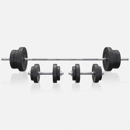 Set de Barra y Discos de Pesas de Plástico - Gorilla Sports ES