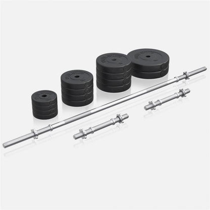 Set de Barra y Discos de Pesas de Plástico - Gorilla Sports ES