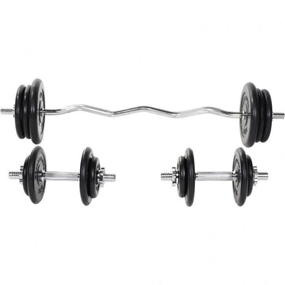 Set de Curl Z y Discos de Pesas de Goma - Gorilla Sports ES
