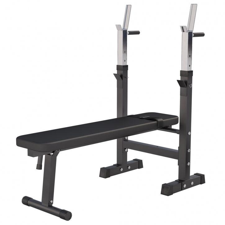 Banco de Musculación con Soporte para Barra Ajustable - Gorilla Sports ES