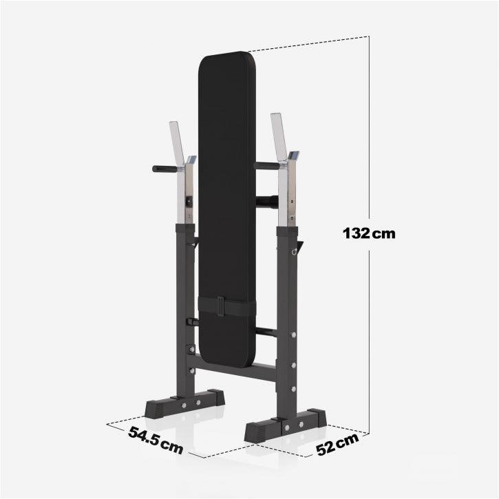Banco de Musculación con Soporte para Barra Ajustable - Gorilla Sports ES
