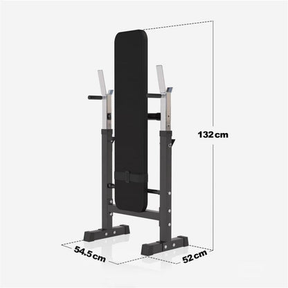 Banco de Musculación con Soporte para Barra Ajustable - Gorilla Sports ES
