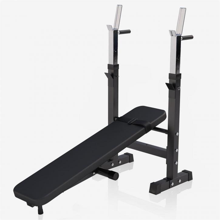 Banco de Musculación con Soporte para Barra Ajustable - Gorilla Sports ES