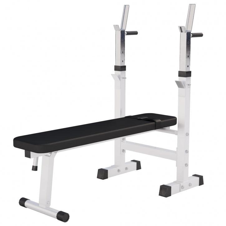 Banco de Musculación con Soporte para Barra Ajustable - Gorilla Sports ES
