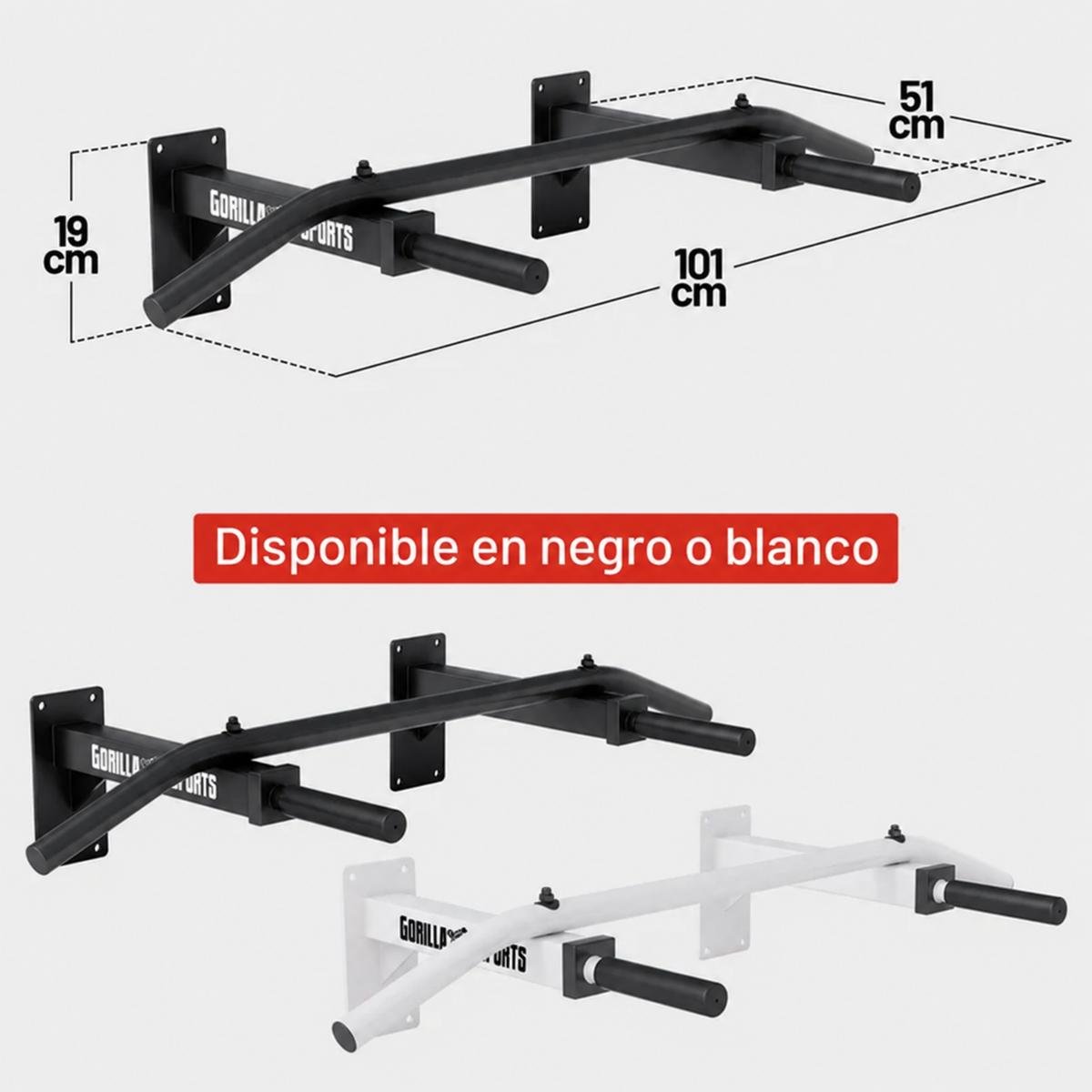 Barra de Dominadas para Pared