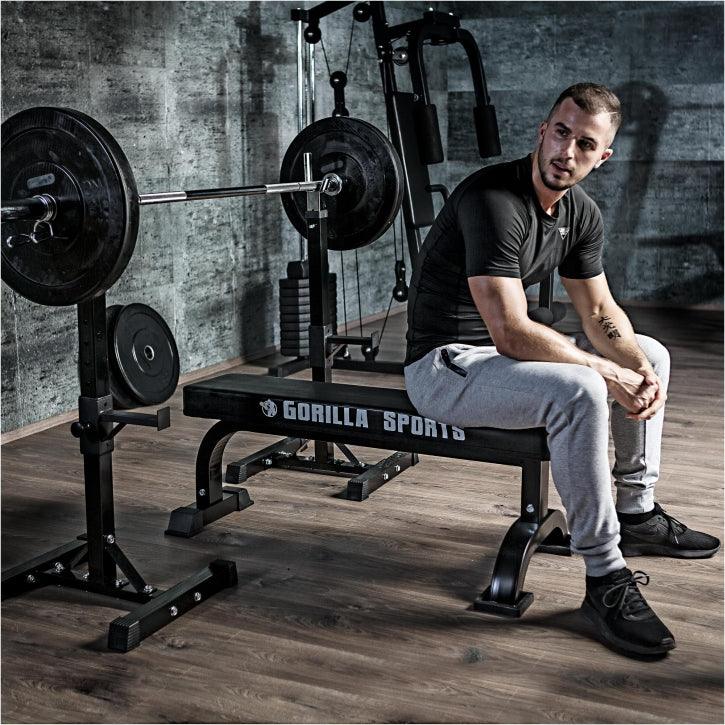Rack de Sentadillas con Soporte para Barra Ajustable - Gorilla Sports ES