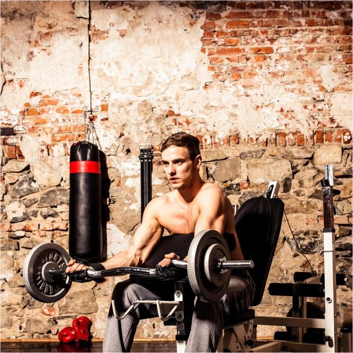 Multiestación Home Gym con Set de Pesas de Hierro Fundido - Gorilla Sports ES